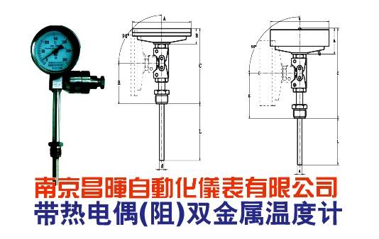 带热电偶/热电阻双金属温度计